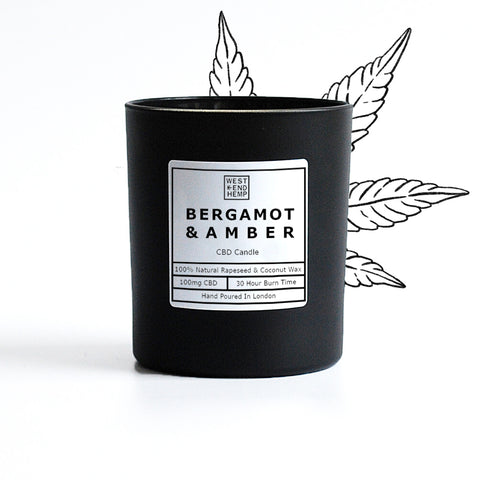 Bergamot & Amber CBD Candle